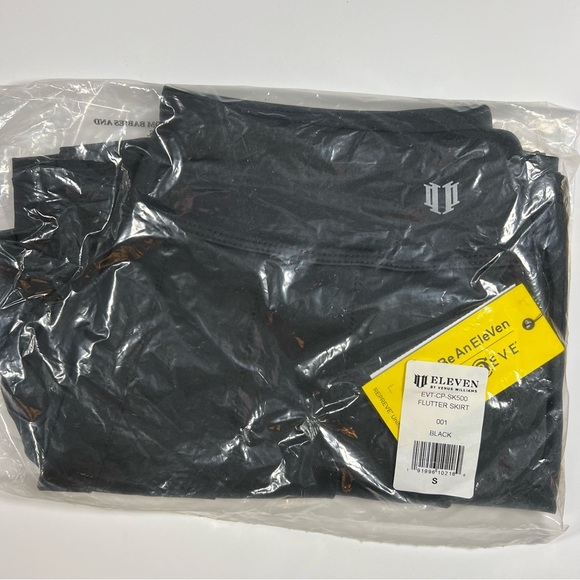 EleVen By Venus Williams | Pleated Preppy Tennis Flutter Skirt Black | S - Picture 11 of 12